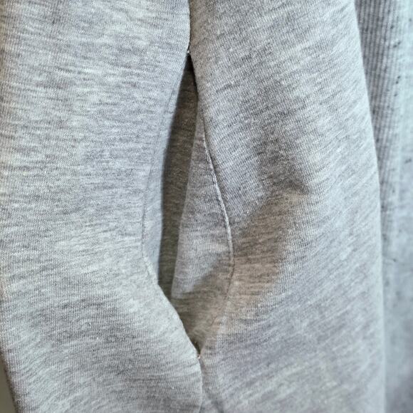 Sundance Manette Lace Sleeve Midi Dress Sz Large Light Gray Stretchy Knit Boho - Picture 10 of 16